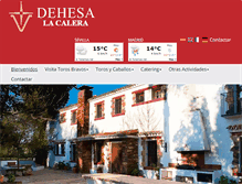 Tablet Screenshot of dehesalacalera.com